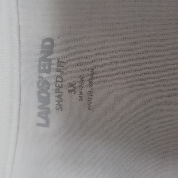 Lands End Classis Long Sleeve Tee, 3× - Picture 5 of 8